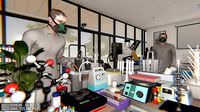 Laboratory - big building characters and props