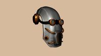 Steampunk Iron Mask - SciFi Character Design