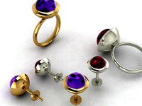 round-cut cabochon | 3D