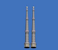 Interesting tower - taj mahal piller - 3d model