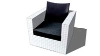 Fauteuil blanc SQUARE GARDEN, Maisons du monde. Réf: 121868 Prix: 349