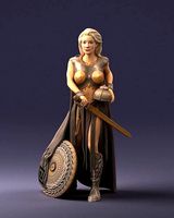 Woman in warrior costume 0067 3D Print Ready | 3D