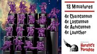 Traitor Marines with Heavy Weapons | 3D