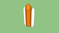 Space Shuttle Fuel Tank with Boosters attatched