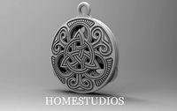 RUNIC PENDANT 50 TWO PARTS | 3D