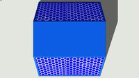 Blue Road Stud (glue-ground).