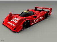Jaguar XJR-14, low poly3d model