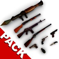Modern Weapons Pack3d model