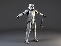 Star Wars Storm Trooper Rigged for MAYA3d model