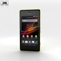 Sony Xperia M Yellow3d model