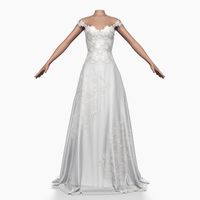 Wedding Dress 0143d model