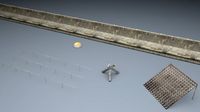 Berlin Wall Trap Elements3d model