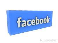 FaceBook Logo3d model