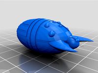 Faa' Ng "The Fang" Xeno Bioship Fleet of Starships for Tabletop Spaceship Miniatures games by Obsidian_Prime