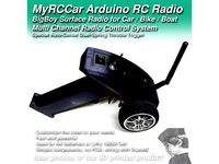 MyRCCar Arduino Surface Radio for RC Car / Bike / Boat. "BigBoy" Multi Channel Radio Control System, including Transmitter and Receiver. The trigger by dlb5