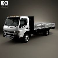 Mitsubishi Fuso Flatbed Truck 20133d model