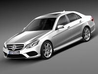 Mercedes-Benz E-Class AMG Sedan 20143d model