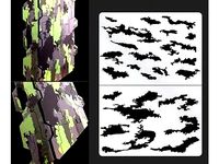 STENCIL- STRIPE CAMO by sachael77