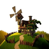 House with Mill3d model