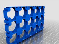 18650 Batteries spacer/holder 5x3 by Dzikmen