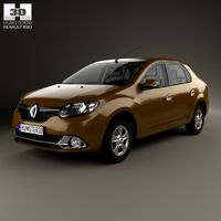 Renault Logan sedan (Brazil) with HQ interior 20133d model
