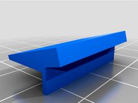 Top Clip for original raspberry pi touch-screen case (RPi 3) by Mbeckfl