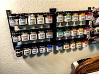 Model Master Paint rack (wall mount) by BrettThomas