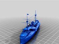 北洋艦隊定遠艦 by hkepel3d
