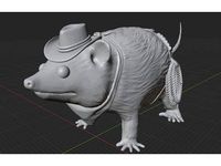 Opossum Cowboy by NotOnLand