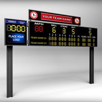 Baseball scoreboard small3d model