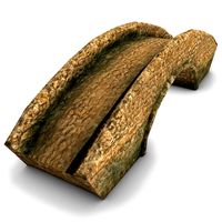 Stone bridge3d model