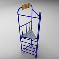 Judge sport stand referee low poly3d model