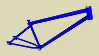 Hardtail Mountain Bicycle Frame