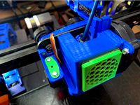 Ender 3 v2 X-Axis Cable Chains Hot-End Clip for Satsana (w/ BL Touch Wire Routing) by 6ROM7