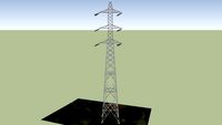 Ligne THT 225KV Cagnes/Mer Mougins - Pylone Double Drapeau Ancrage 28