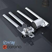 Garlic press and a can opener