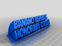 Banano Republic - Honorary Citizen Badge by VinickGold