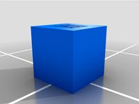4mm "HI" calibration cube by MakersReality