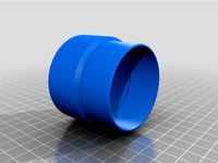 2" dust collection adapter for Metabo HPT/Hitachi Miter Saw C10FSHC by alanviverette