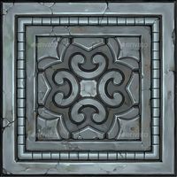 Hand Painted Ornate Panel 03