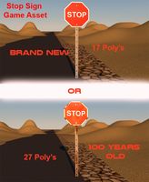 Stop Sign Game Asset