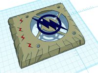 Ender 3/pro 80mm silent fan cover flash remix by wezel444