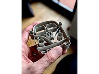 VW T1 Bulli Cookie Cutter (open version) by SniffUp