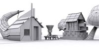 Snake Low Poly House