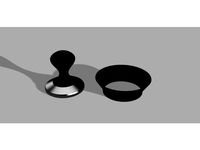 51mm Weighted Espresso Tamper with Funnel by LalinOwl