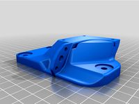 Artillery Sidewinder X1 hemera / hermes / Matrix mount with BLtouch and cable guide. by Voxel3D_Netherlands