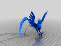 3D file Zapdos, Moltres, Articuno - Minecraft style Legendary 🦅・3D  printable model to download・Cults