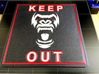 Gorilla-Keep Out Sign MMU by muddymaker