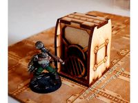 Stygian Undercroft Half Wall with Ducts for 3mm laser cut MDF by Bilbostomper