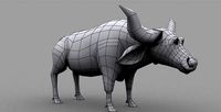 Buffalo Low Poly Model